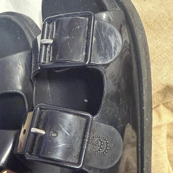 Gucci Black Double Buckle Sandals - Picture 3 of 5